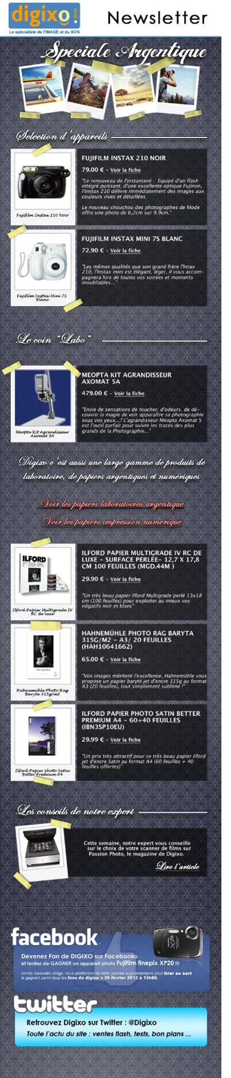 Newsletter Argentique Digixo