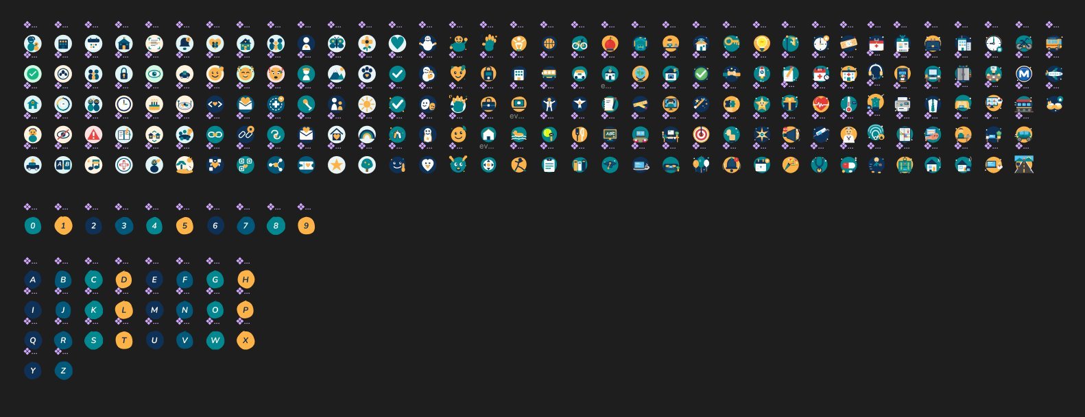 Bibliothèque d'icônes